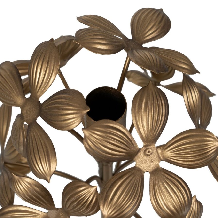 Lyseholder Gylden Jern 15 x 15 x 40 cm #2