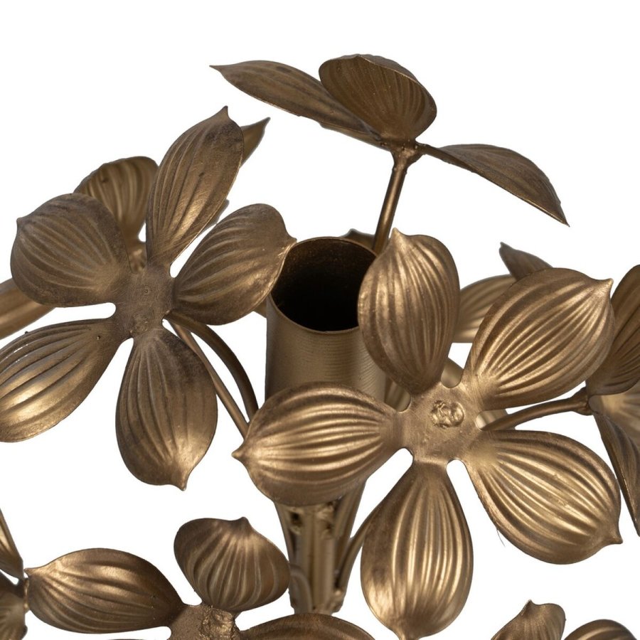 Lyseholder Gylden Jern 15 x 15 x 30 cm #2