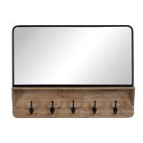 Vgspejl Sort Beige 90 x 13 x 66 cm #1