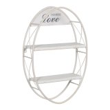 Hylder Hvid Jern 40 x 13,5 x 60 cm #1