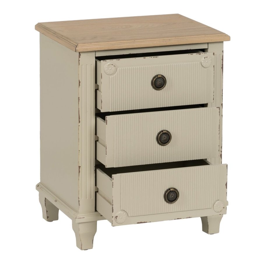 Natbord Fldefarvet Natur Gran Tr MDF 48 x 36 x 61 cm #9