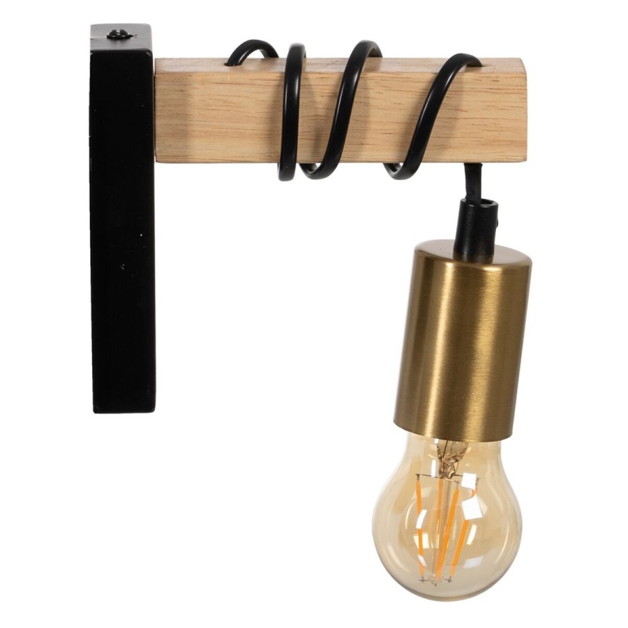 V�glampe Sort Beige Tr� Jern A 220-240 V 15 x 5 x 12 cm #5