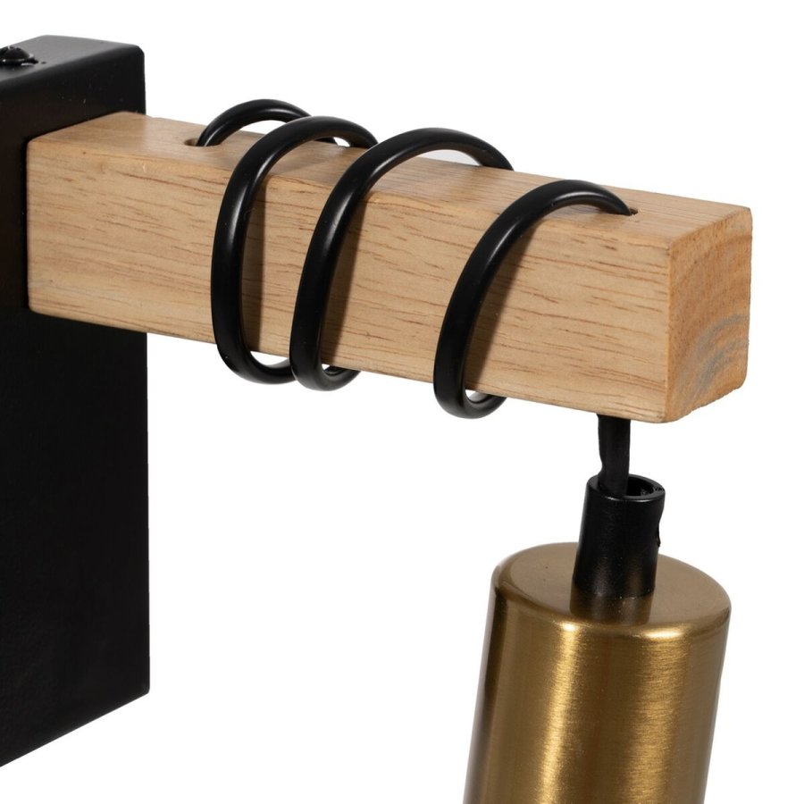V�glampe Sort Beige Tr� Jern A 220-240 V 15 x 5 x 12 cm #4