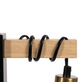 V�glampe Sort Beige Tr� Jern A 220-240 V 15 x 5 x 12 cm #2