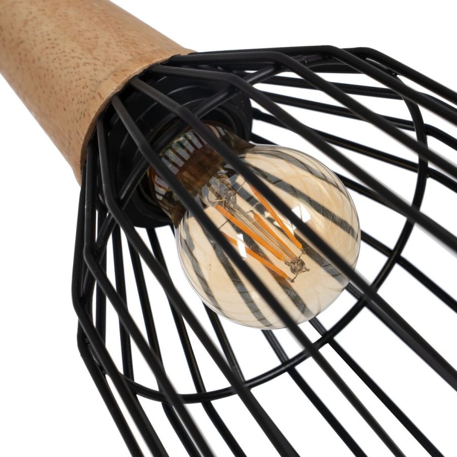 Loftslampe Sort Natur Tr Jern 220-240 V 20 x 19,5 cm #3