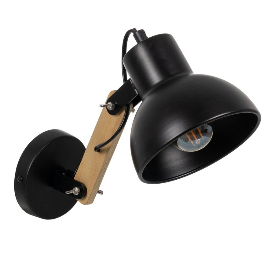 V�glampe Sort Beige Tr� Jern A 220-240 V 28 x 15 x 22 cm #7