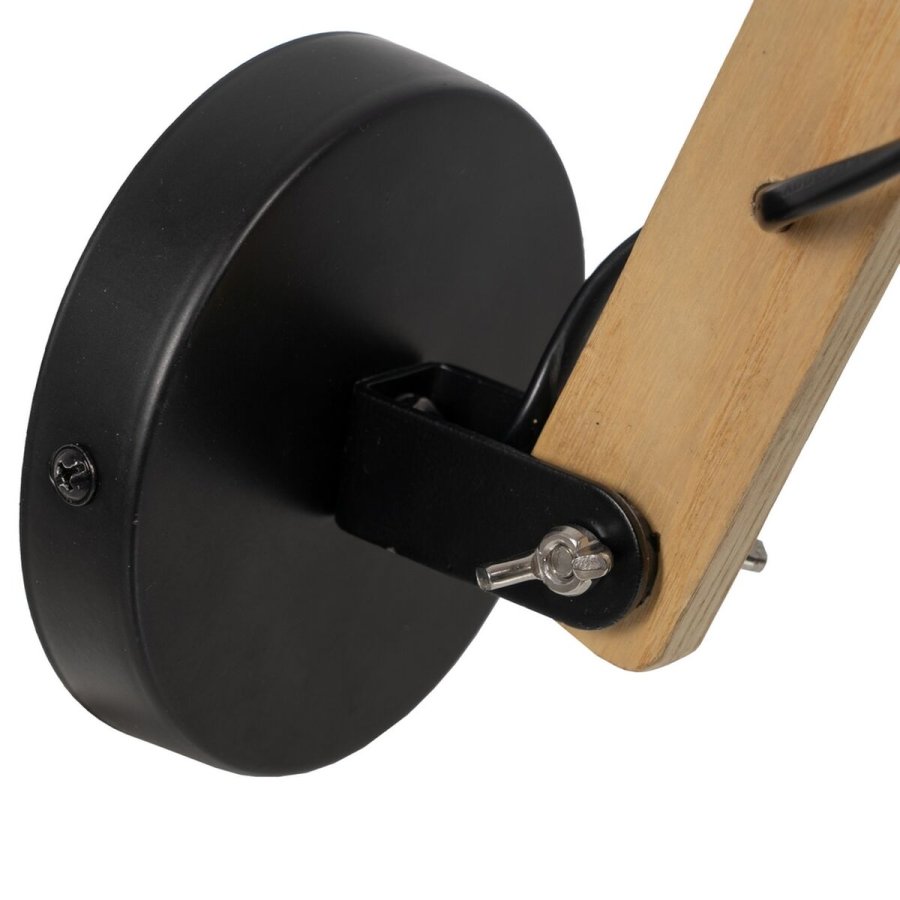 V�glampe Sort Beige Tr� Jern A 220-240 V 28 x 15 x 22 cm #4