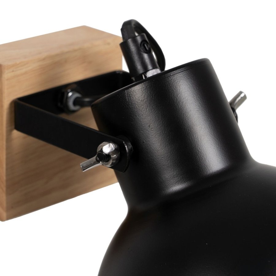 V�glampe Sort Beige Tr� Jern 220-240 V 21 x 14 x 17 cm #3