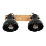 V�glampe Sort Beige Tr� Jern A 220-240 V 36 x 21 x 17 cm #2