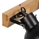 V�glampe Sort Beige Tr� Jern A 220-240 V 36 x 21 x 17 cm #3