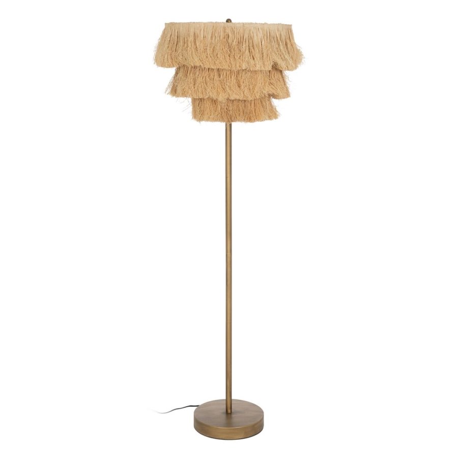 Gulvlampe Beige Natur Metal 48,5 x 48,5 x 162 cm #1