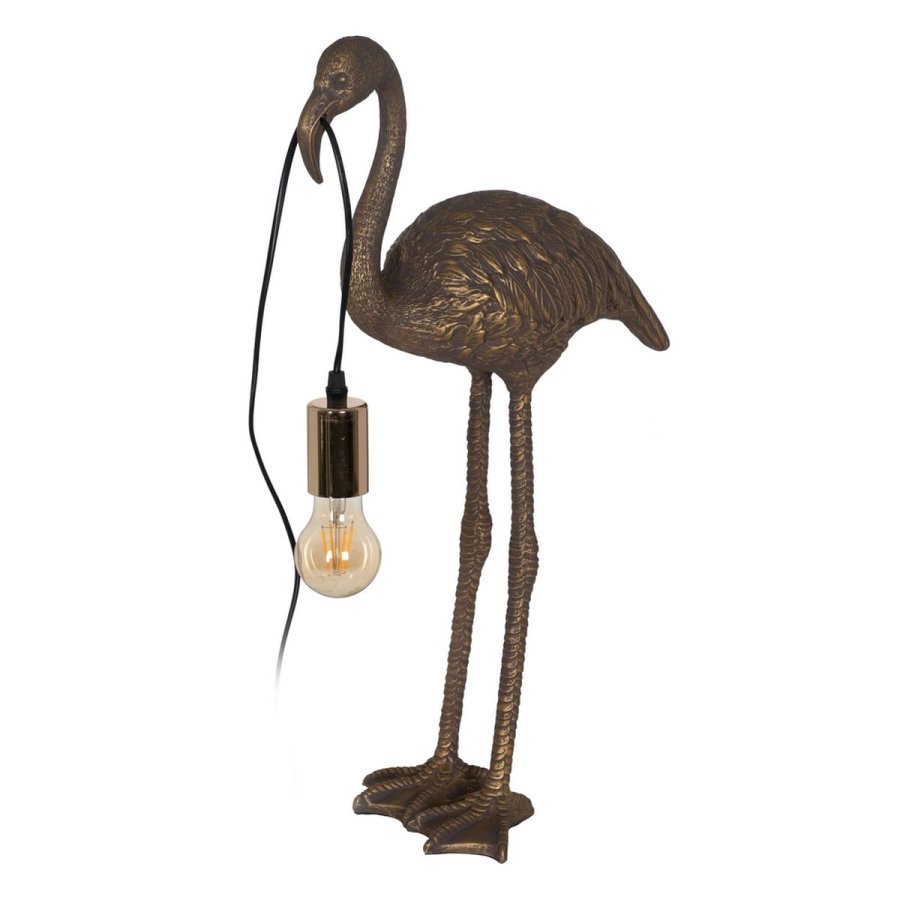 Bordlampe Flamingo Gylden Polyesterharpisk 40 W 220-240 V 37 x 19 x 59 cm #1