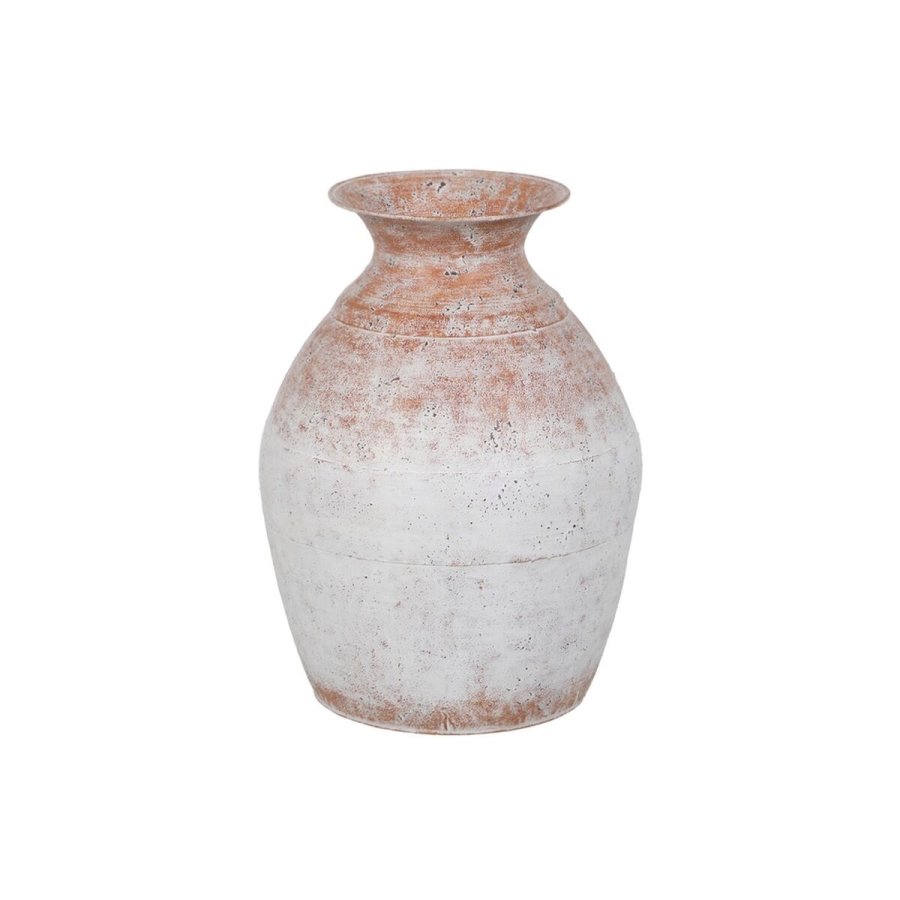 Vase Hvid Jern 27,5 x 27,5 x 36,5 cm #1
