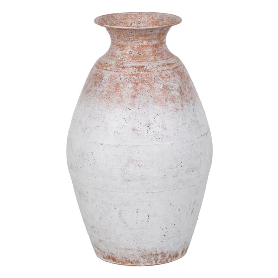 Vase Hvid Jern 28 x 28 x 45,5 cm #1