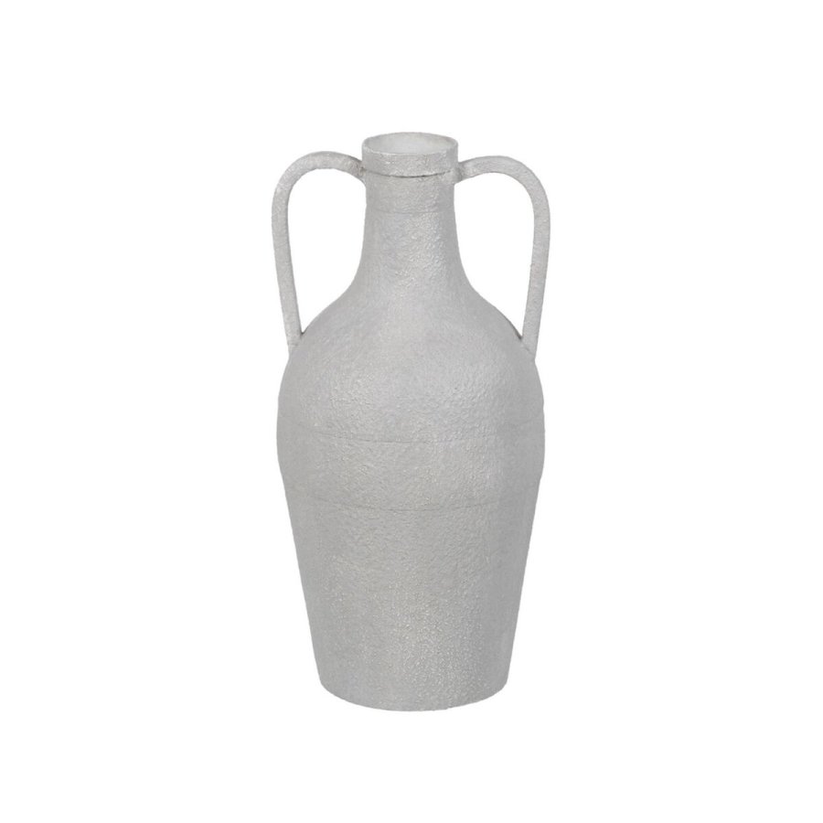 Vase Hvid Jern 18,5 x 18,5 x 38,5 cm #1