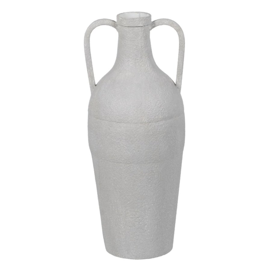 Vase Hvid Jern 18,5 x 18,5 x 46 cm #1