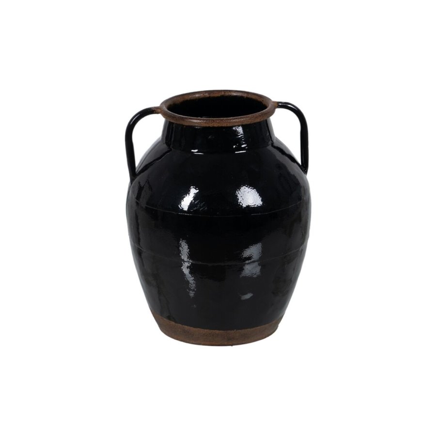 Vase Sort Jern 18,5 x 18,5 x 22 cm #1