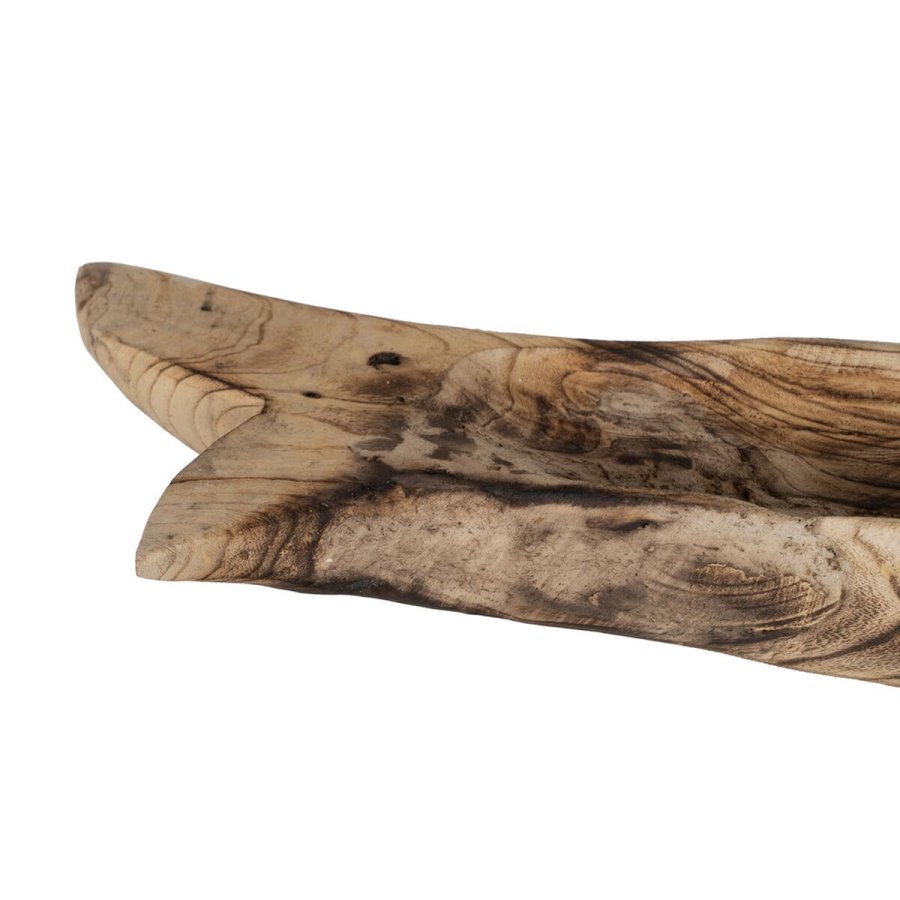 Borddekoration Beige Paulonia tr 76 x 13 x 26 cm Fisk #6