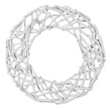 Adventskrans Hvid Paulonia tr 60 x 5 x 60 cm #1