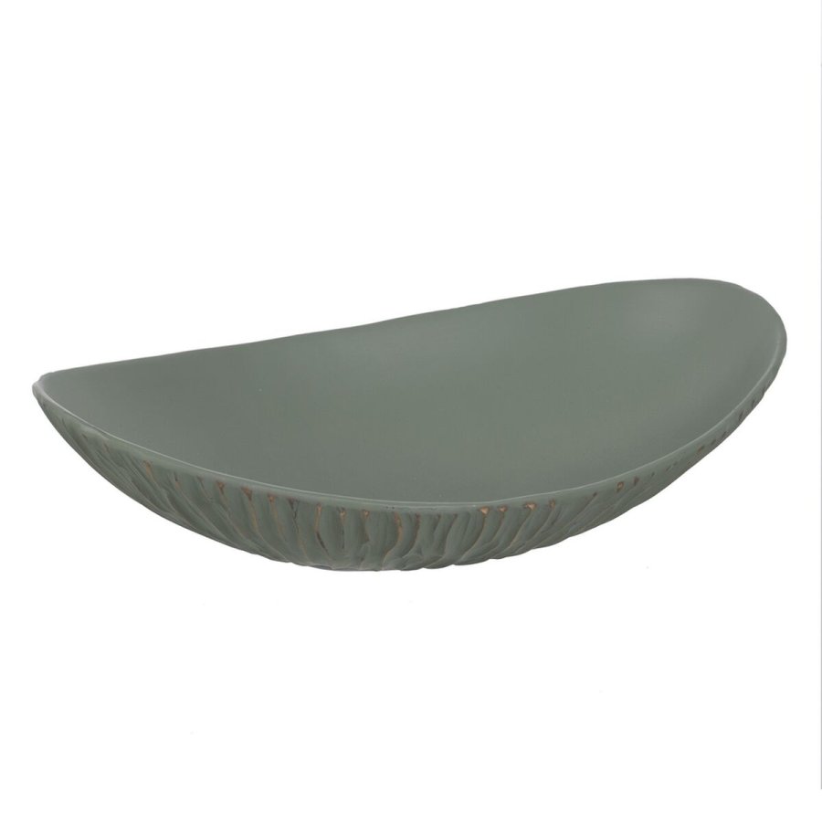 Borddekoration Grn Gylden Polyesterharpisk 35,3 x 22,5 x 8,5 cm #1