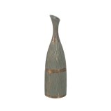 Vase Grn Gylden Polyesterharpisk 13,5 x 13,5 x 49 cm #1