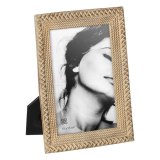 Fotoramme Beige Polyesterharpisk 14 x 2 x 18,5 cm #1
