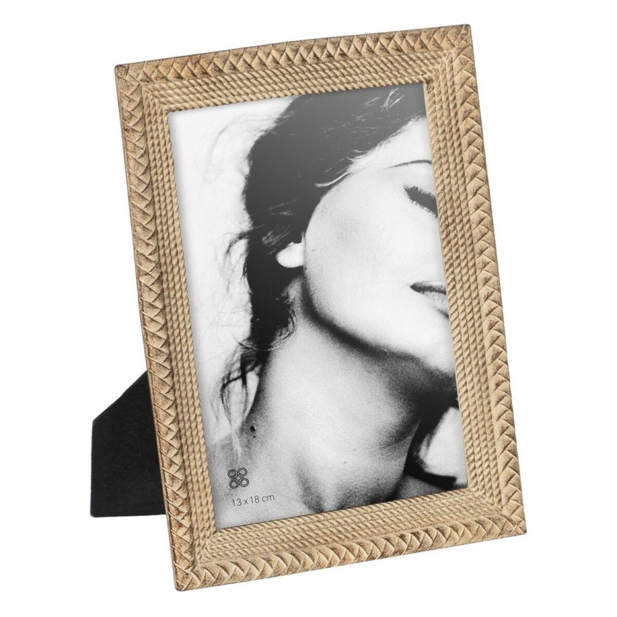Fotoramme Beige Polyesterharpisk 16,5 x 2 x 21 cm #1