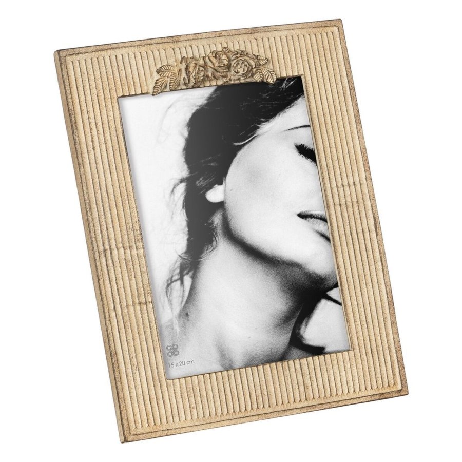 Fotoramme Beige Polyesterharpisk 22,2 x 2,5 x 27,2 cm #1