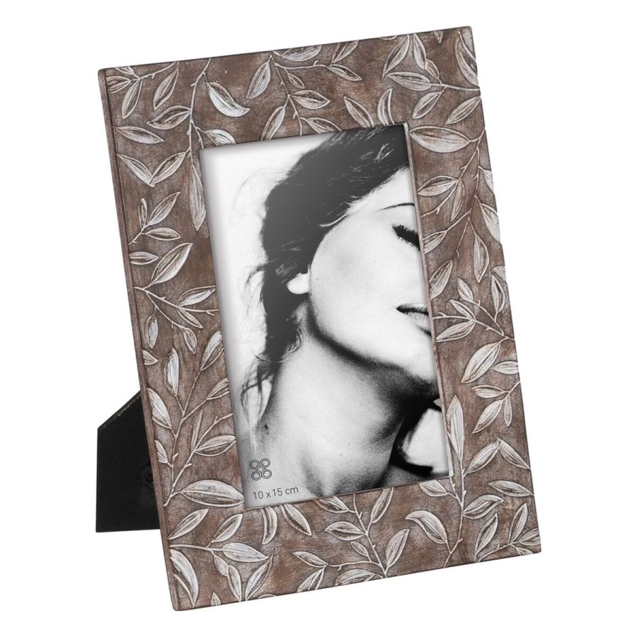 Fotoramme Beige Polyesterharpisk 16 x 1,5 x 21 cm #1
