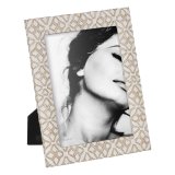 Fotoramme Hvid Beige Polyesterharpisk 20,3 x 2,3 x 25,4 cm #1