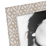 Fotoramme Hvid Beige Polyesterharpisk 20,3 x 2,3 x 25,4 cm #5
