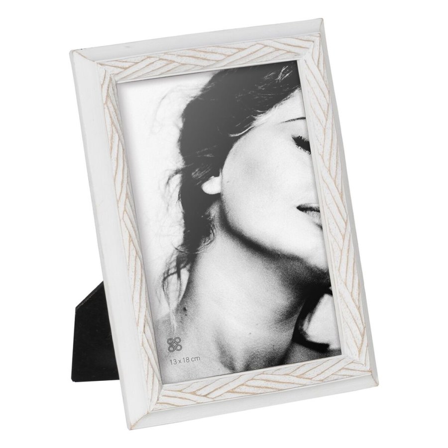 Fotoramme Hvid Polyesterharpisk 16 x 2,5 x 21 cm #1