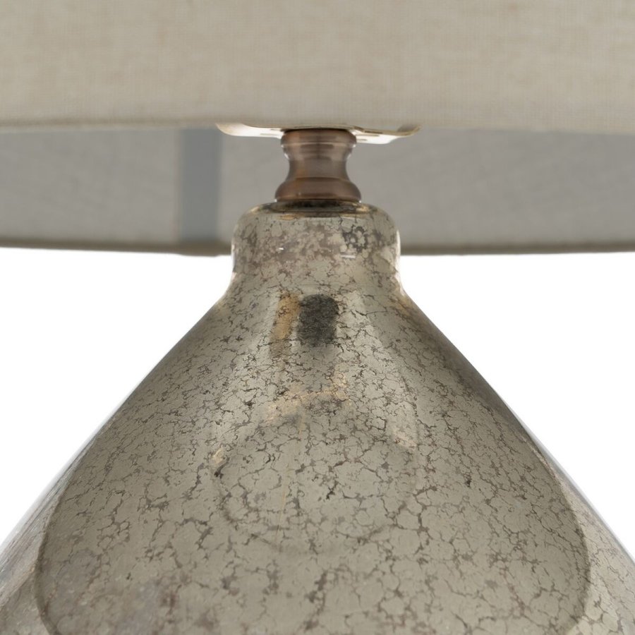 Bordlampe Slvfarvet Metal Krystal 60 W 220-240 V 40 x 40 x 64 cm #4