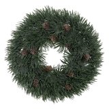 Adventskrans Grn PVC 28 x 28 cm #1
