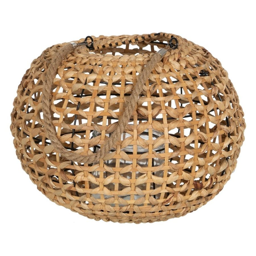 Laantarn Lyseholder Laantarn Beige Metal Krystal Vand-hyciant 38 x 38 x 27 cm #1