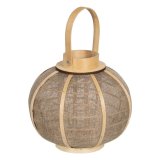 Laantarn Lyseholder Laantarn Beige Jute 26 x 26 x 23,5 cm #1