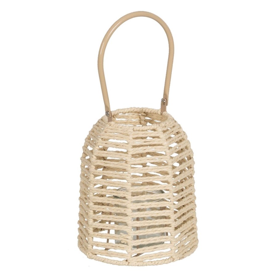 Laantarn Lyseholder Laantarn Fldefarvet Metal Papir Krystal 18 x 18 x 20,5 cm #1