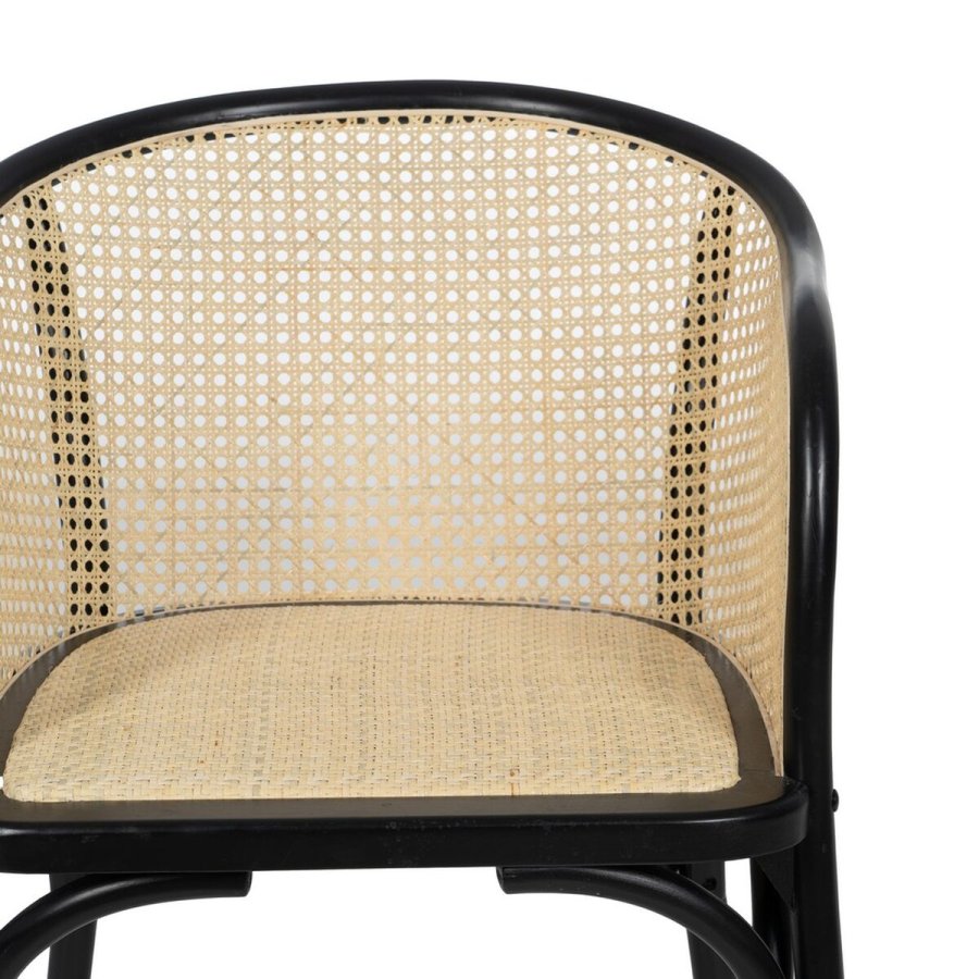 Spisebordsstol Sort Natur 56 X 58 X 77 CM #5