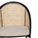 Spisebordsstol Sort Natur 54 x 49 x 82,3 cm #5