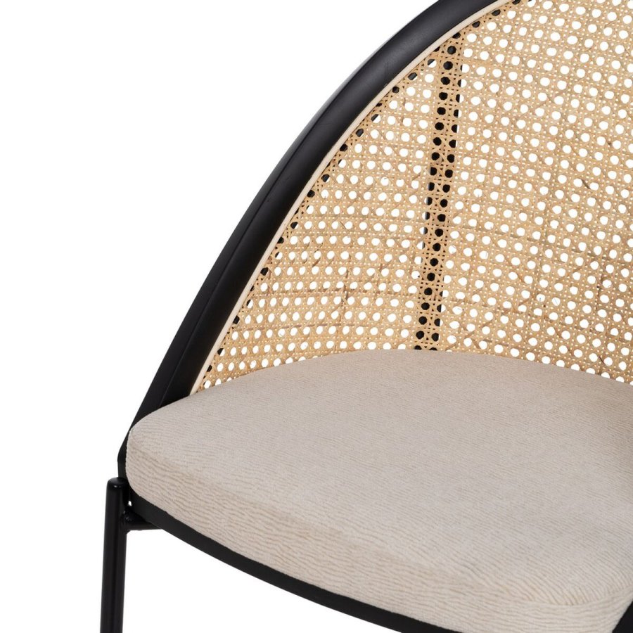 Spisebordsstol Sort Natur 54 x 49 x 82,3 cm #6