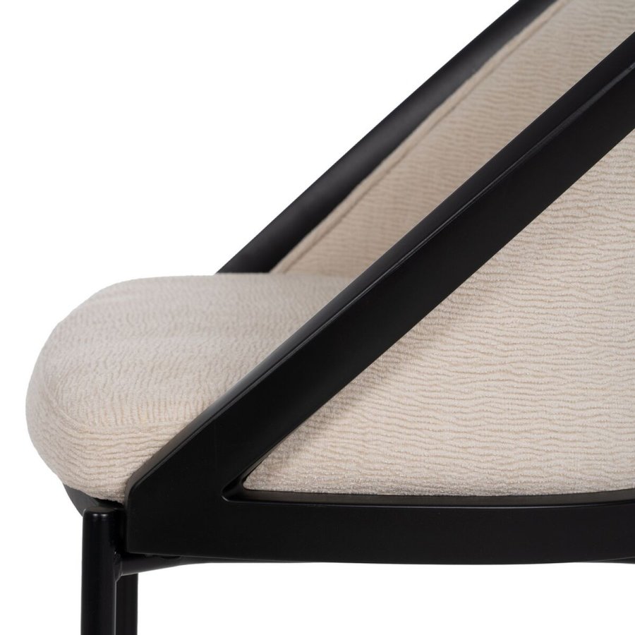 Spisebordsstol Sort Beige 54 x 47,5 x 82,3 cm #7