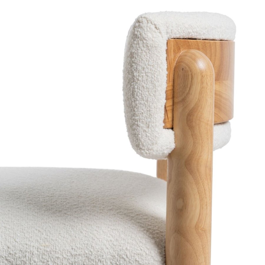 Lnestol Hvid Natur Polyuretan Gummitr 62 x 62 x 71 cm #7