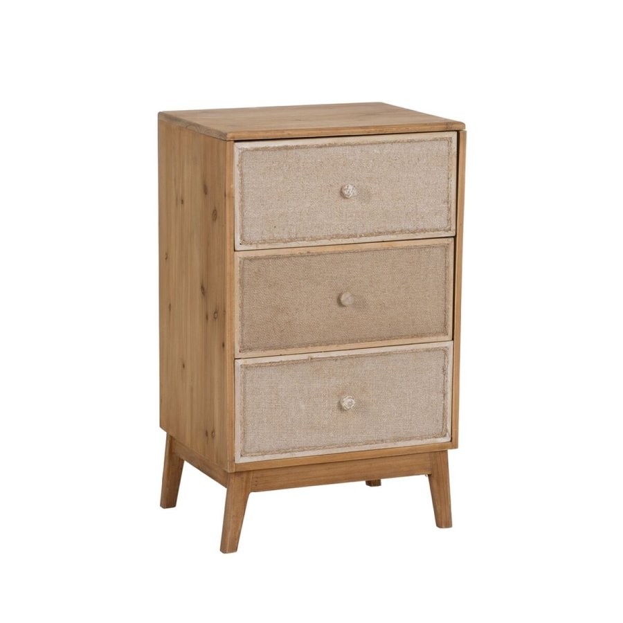 Natbord GEREL Natur Gran Tr MDF Naturlig fiber 46 x 37 x 76 cm #1