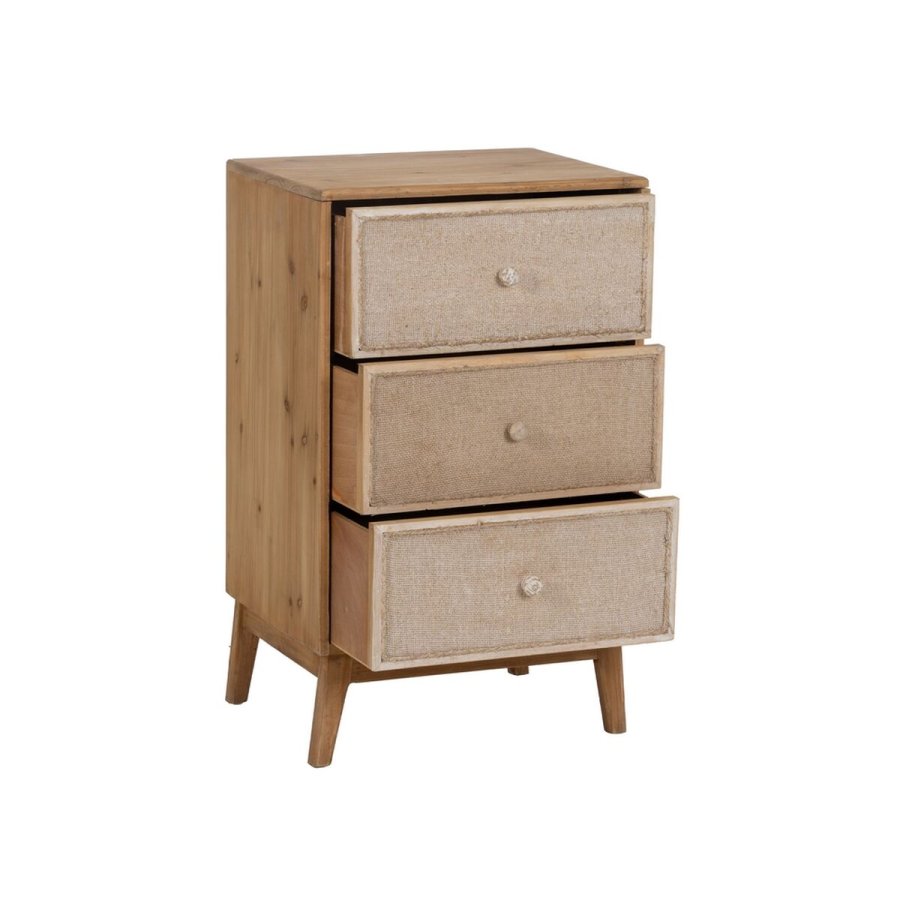 Natbord GEREL Natur Gran Tr MDF Naturlig fiber 46 x 37 x 76 cm #9