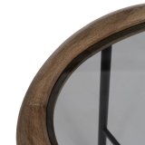 Sofabord Sort Natur Krystal Jern Gummitr 61 x 50 x 53 cm #3