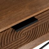 Sofabord LAGOM Sort Natur Jern Gummitr 120 x 60 x 40 cm #6