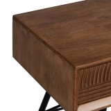 Sofabord LAGOM Sort Natur Jern Gummitr 150 x 40 x 50 cm #4