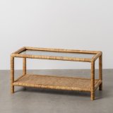 Sofabord Beige Krystal Spanskrr 90 x 40 x 42 cm #2