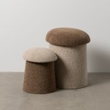 Puf Brun Beige Tr MDF 40 x 40 x 48 cm (2 enheder) #5