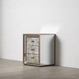 Natbord CHLOE Gylden Spejl Krystal Tr MDF 49 x 40 x 60 cm #5